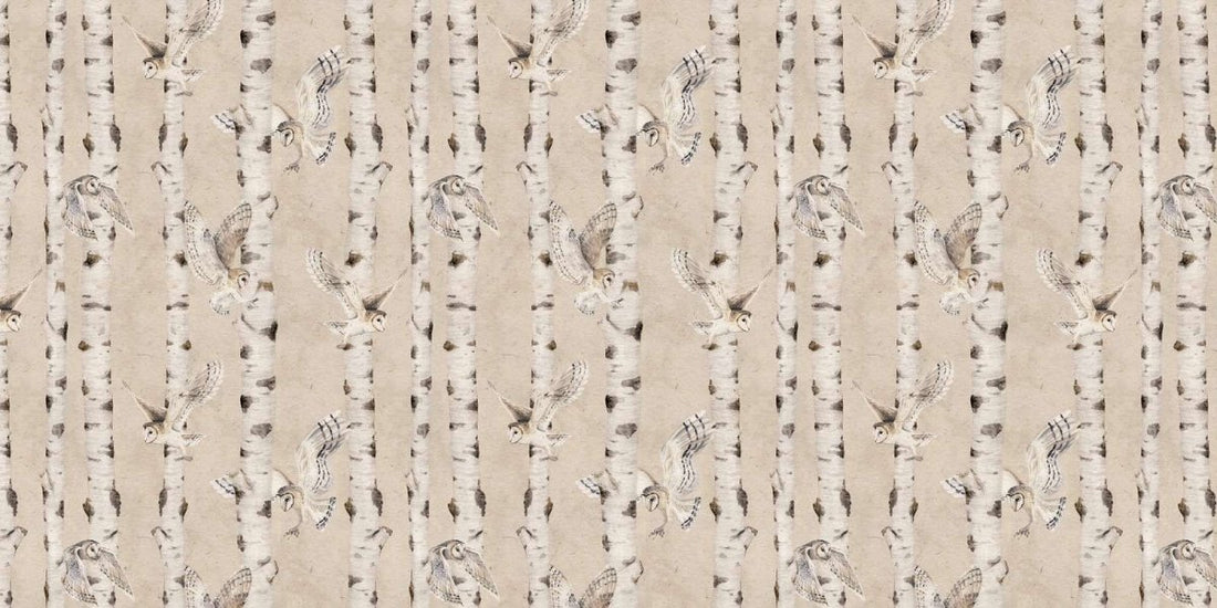 Birch and Owls - Beige - Le Petit Marché Home Furniture