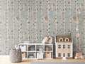 Birch and Owls - Blue - Le Petit Marché Home Furniture