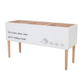 Book Stand Salam, White, MDF - Le Petit Marché Home Furniture