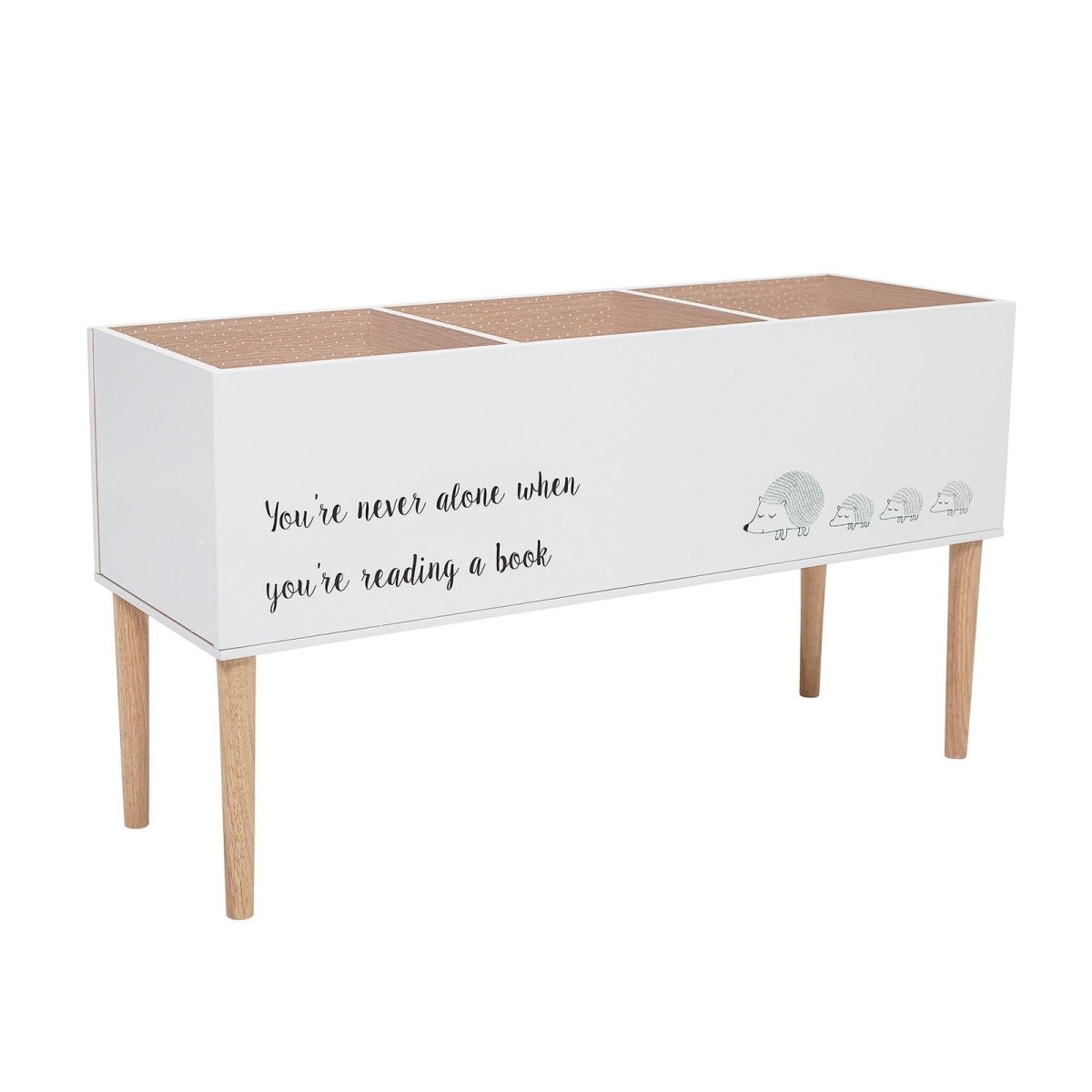 Book Stand Salam, White, MDF - Le Petit Marché Home Furniture