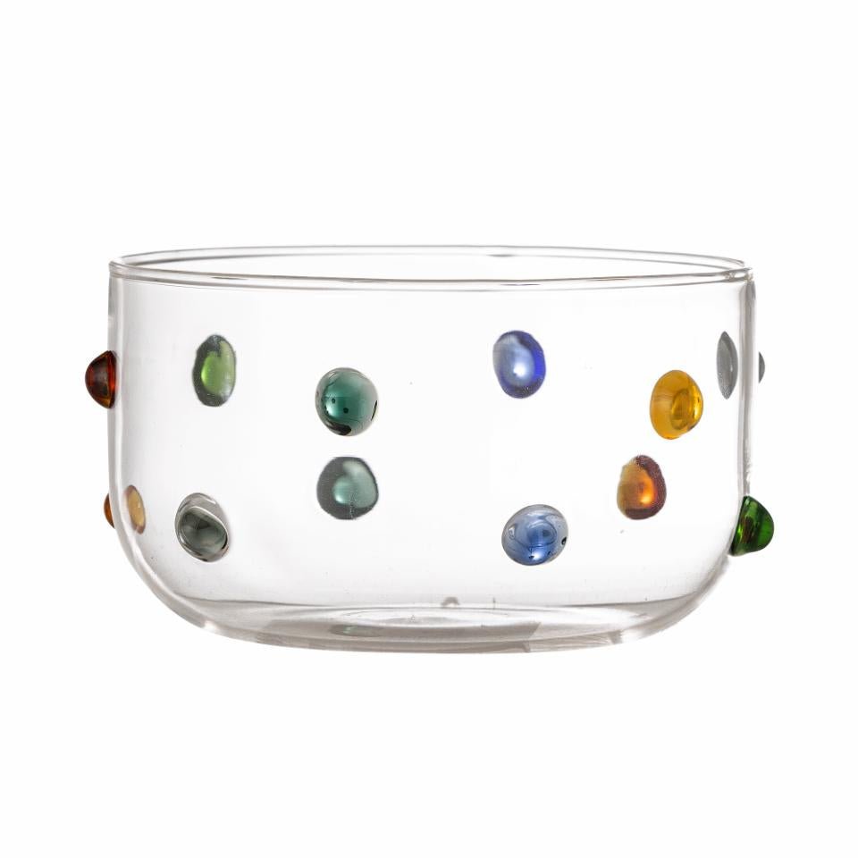 Bowl Thalia, Clear, Glass - Le Petit Marché Home Furniture