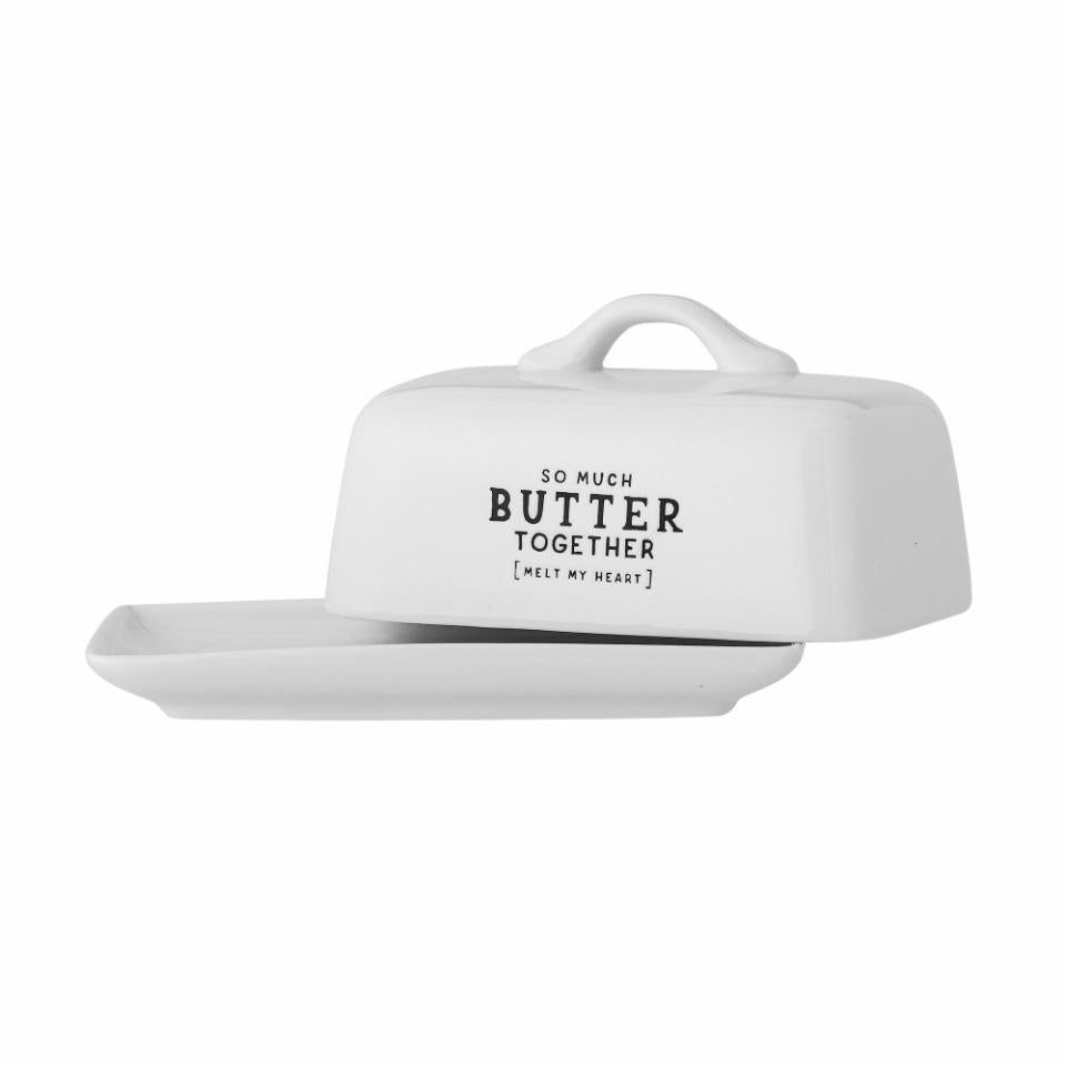 Butter Box Wendy, White, Stoneware - Le Petit Marché Home Furniture