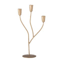 Candle Holder Lorine, Gold, Metal - Le Petit Marché Home Furniture