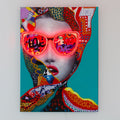 'Chic Woman' Wall Artwork - LED Neon - Le Petit Marché Home Furniture