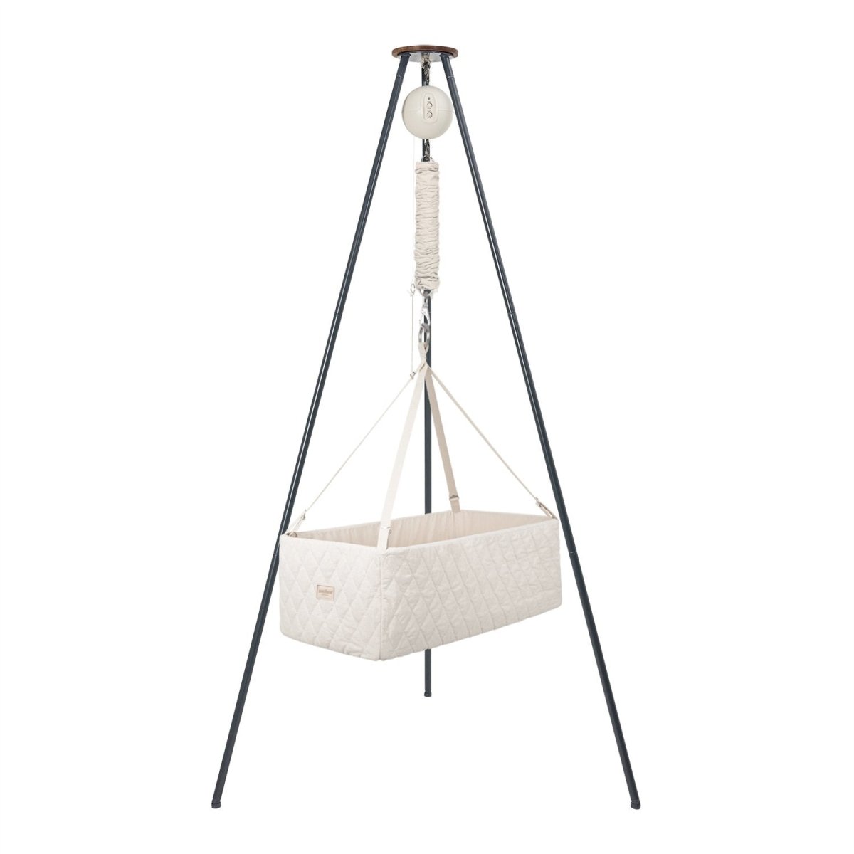 Classic Cradle Moonboon Bundle Nature - with Motor and Tripod Stand 2.0 (dark grey) - Le Petit Marché Home Furniture