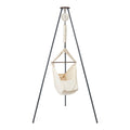 Classic Hammock Moonboon Bundle (Nature) - Baby Hammock with Motor and Tripod Stand 2.0 (dark grey) - Le Petit Marché Home Furniture