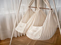 Classic Twin Hammock Moonboon Bundle Nature - with Motor and Tripod Stand 2.0 (white) - Le Petit Marché Home Furniture