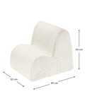 Cloud Chair, Cream White - Le Petit Marché Home Furniture