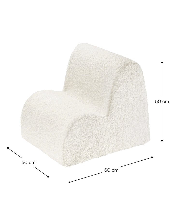 Cloud Chair, Cream White - Le Petit Marché Home Furniture