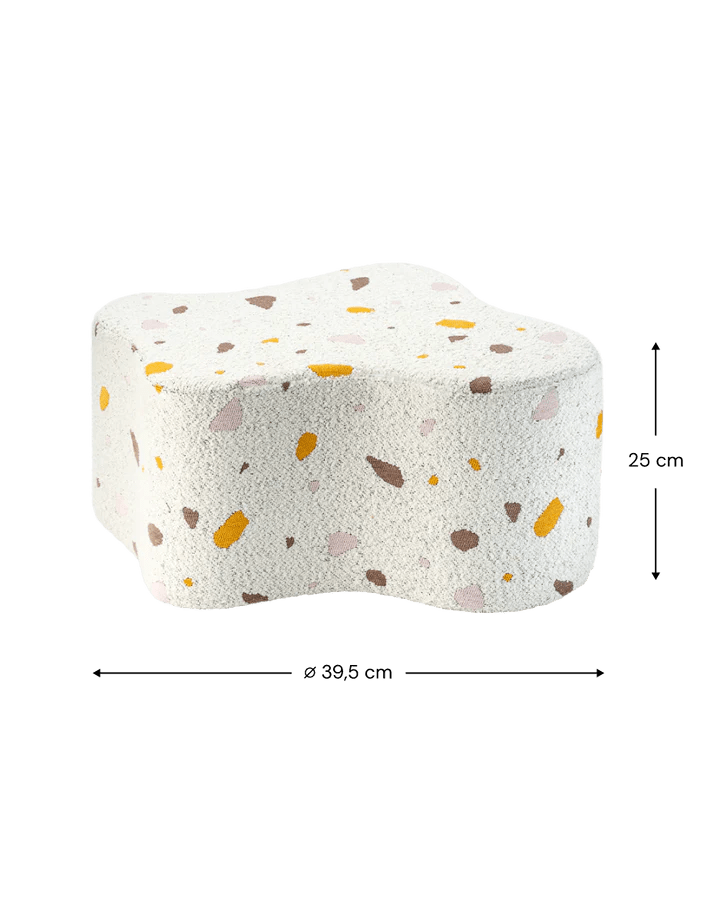 Cloud Pouffe, Terrazzo Marble (Pre - Order) - Le Petit Marché Home Furniture