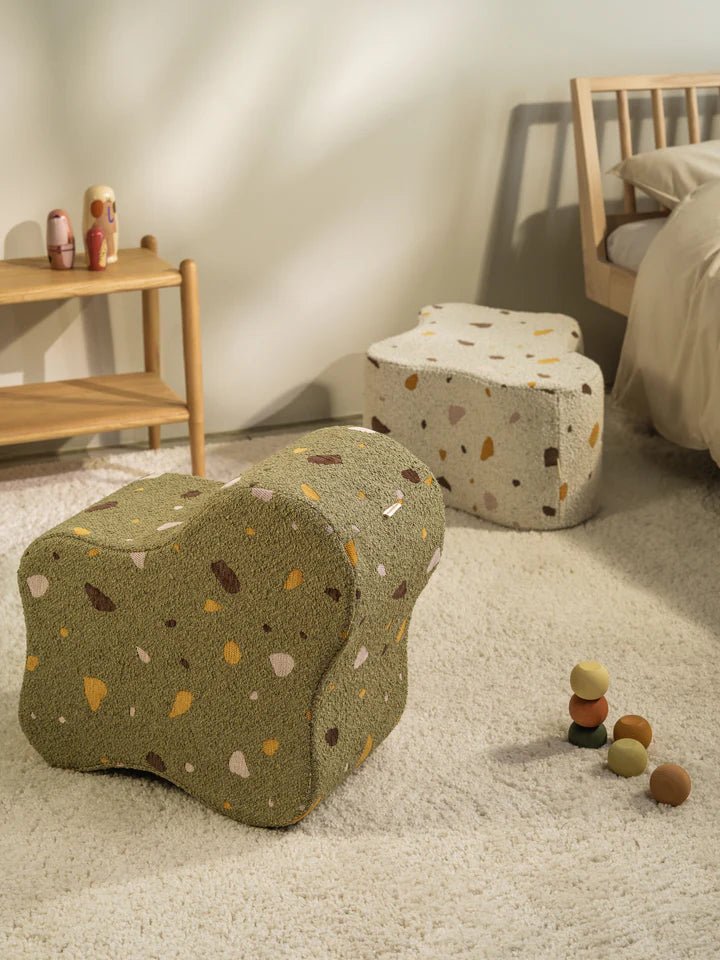 Cloud Pouffe, Terrazzo Moss (Pre - Order) - Le Petit Marché Home Furniture