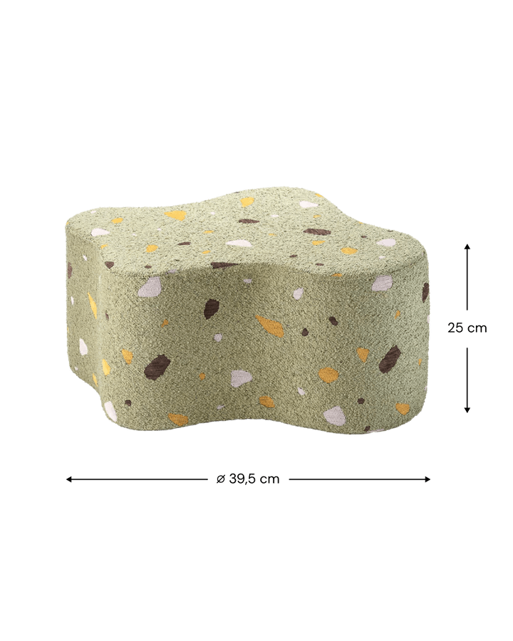 Cloud Pouffe, Terrazzo Moss (Pre - Order) - Le Petit Marché Home Furniture