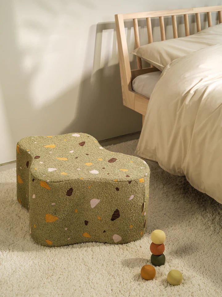 Cloud Pouffe, Terrazzo Moss (Pre - Order) - Le Petit Marché Home Furniture