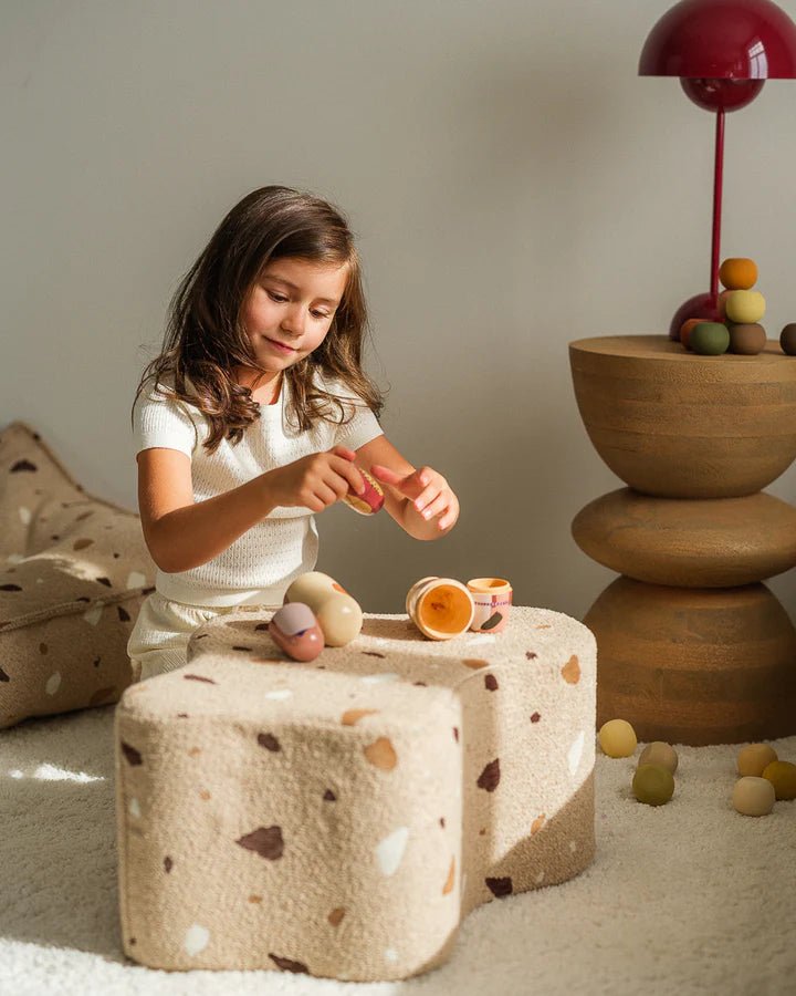 Cloud Pouffe, Terrazzo Sand (Pre - Order) - Le Petit Marché Home Furniture