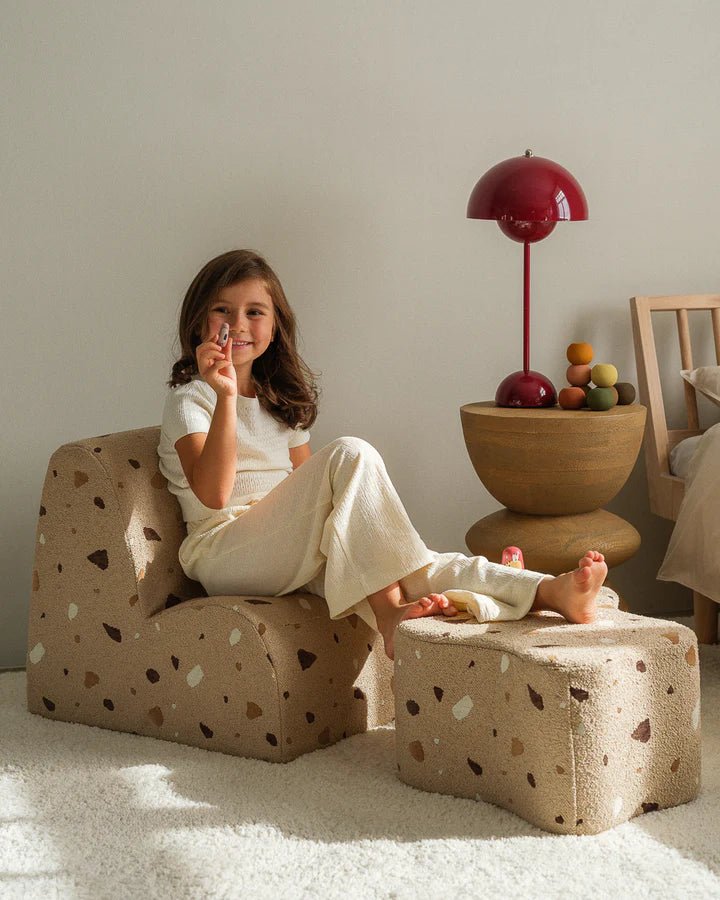 Cloud Pouffe, Terrazzo Sand (Pre - Order) - Le Petit Marché Home Furniture