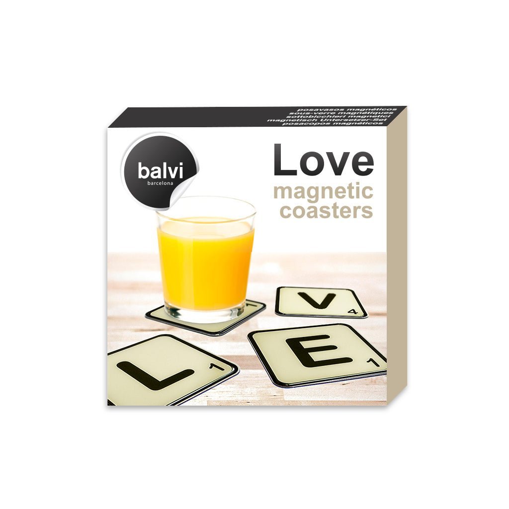 Coasters,Love, x4, Magnetic - Le Petit Marché Home Furniture