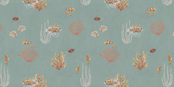 Coral Garden - Blue - Le Petit Marché Home Furniture