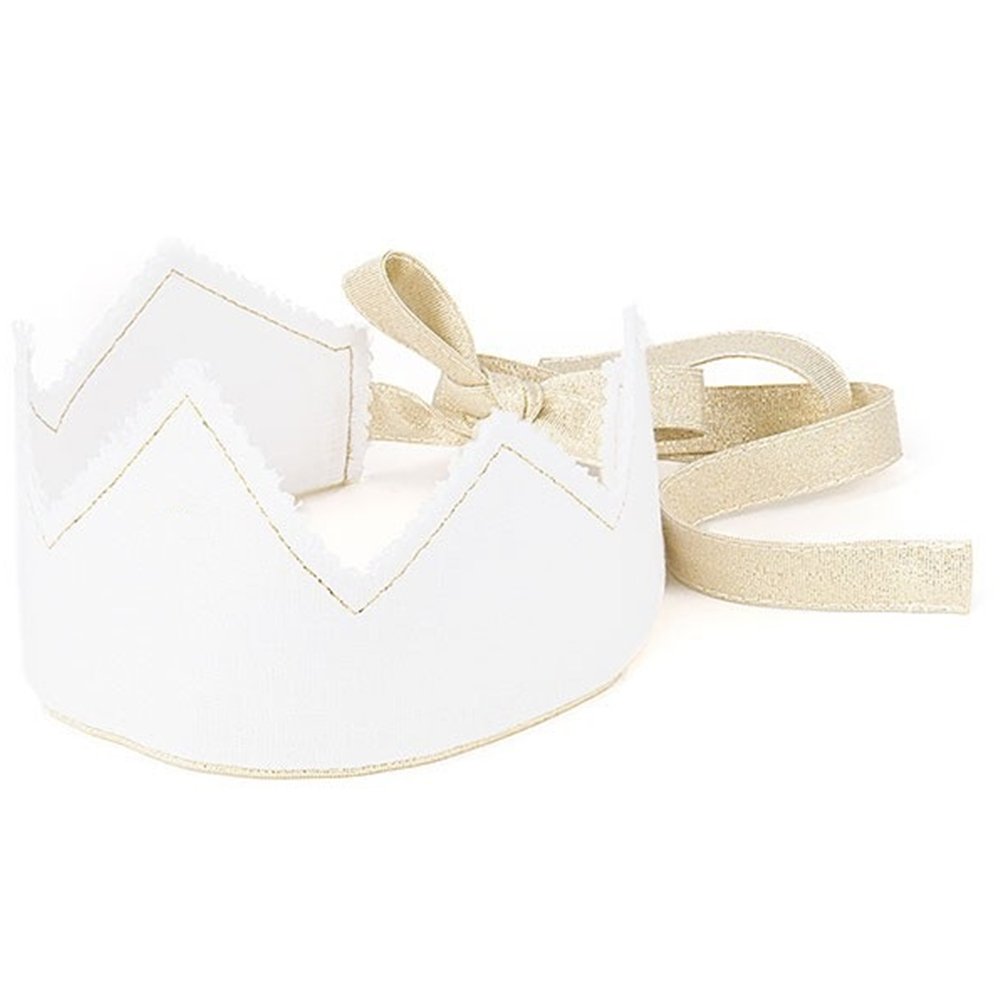 Crown PN White with Gold Ribbon - Le Petit Marché Home Furniture