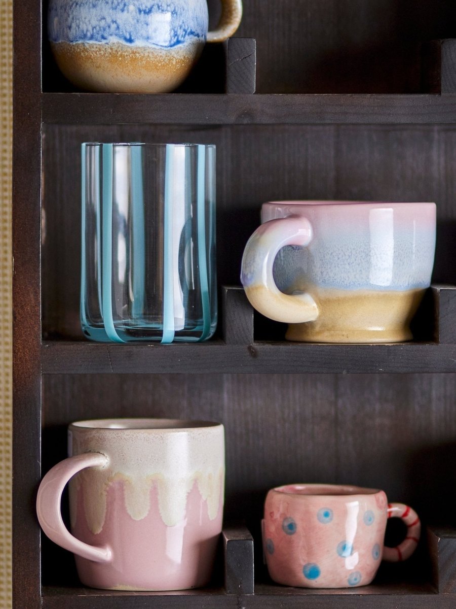 Cup Louisa, Rose, Stoneware - Le Petit Marché Home Furniture