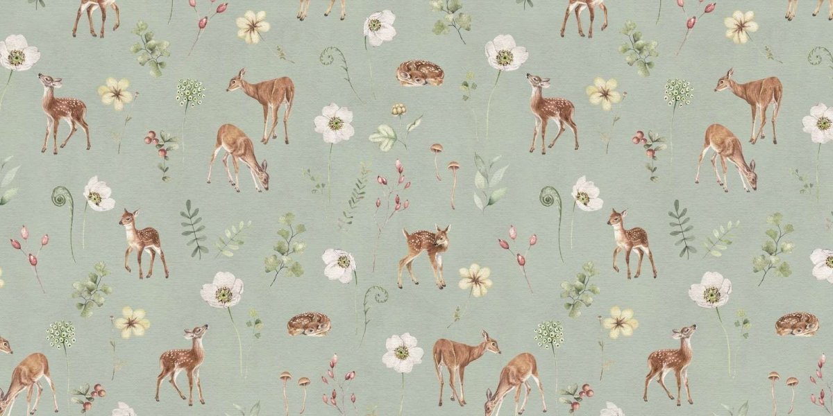 Dancing Deer - Green - Le Petit Marché Home Furniture