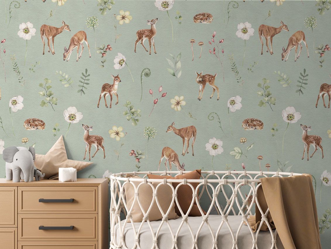 Dancing Deer - Green - Le Petit Marché Home Furniture