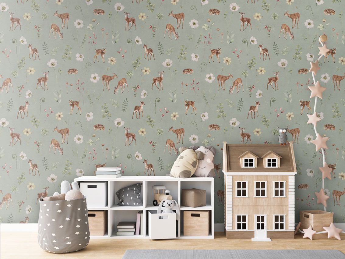 Dancing Deer - Green - Le Petit Marché Home Furniture