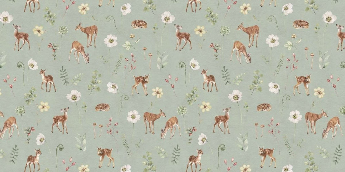 Dancing Deer - Green - Le Petit Marché Home Furniture