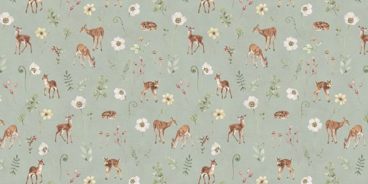 Dancing Deer - Green - Le Petit Marché Home Furniture