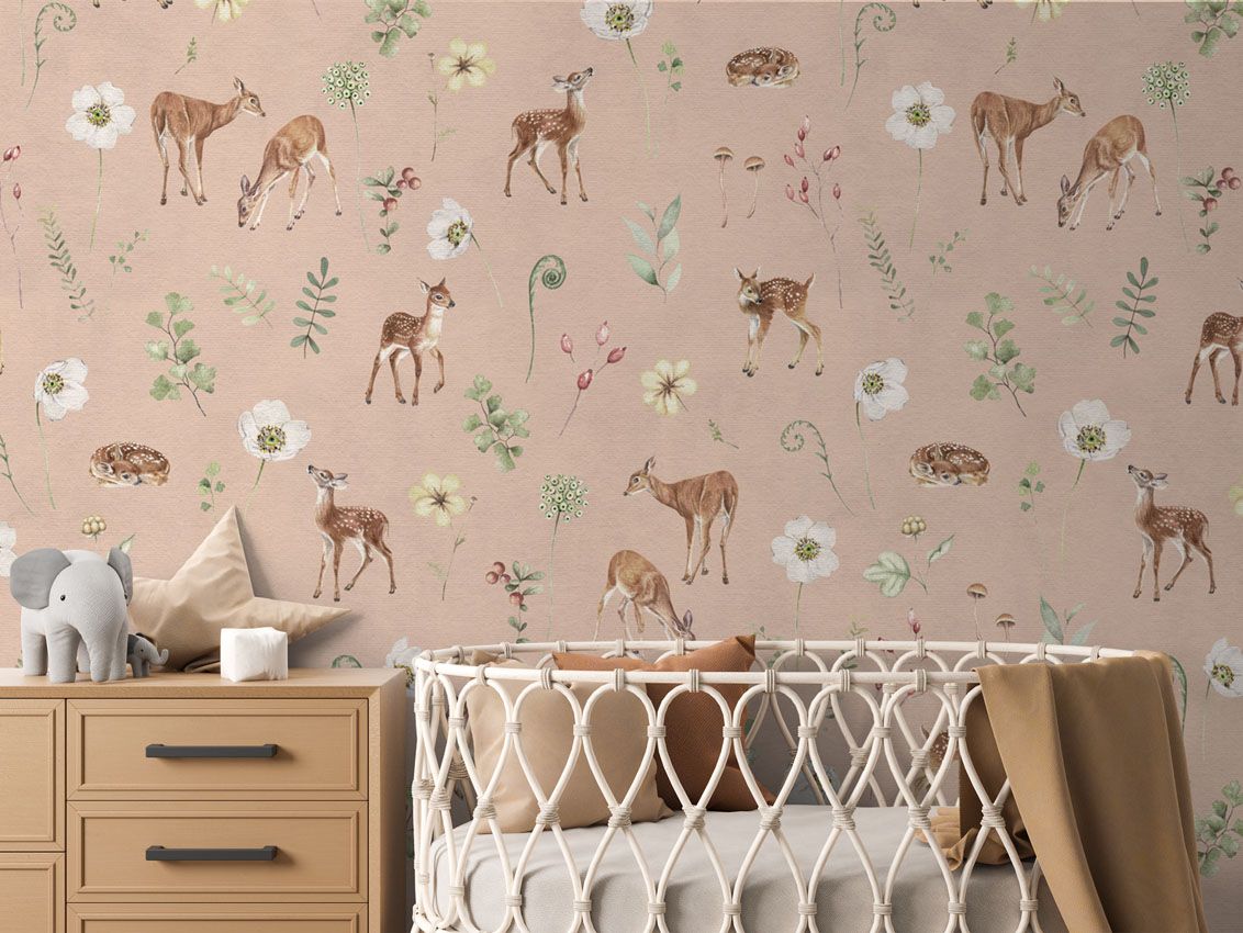 Dancing Deer - Pink - Le Petit Marché Home Furniture