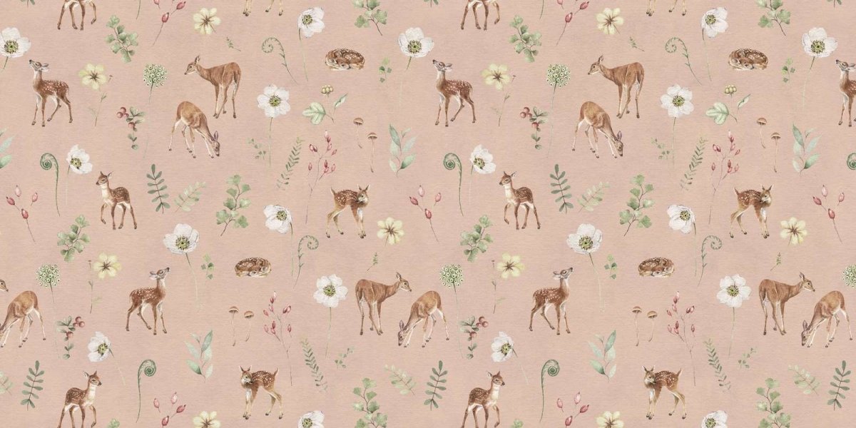 Dancing Deer - Pink - Le Petit Marché Home Furniture