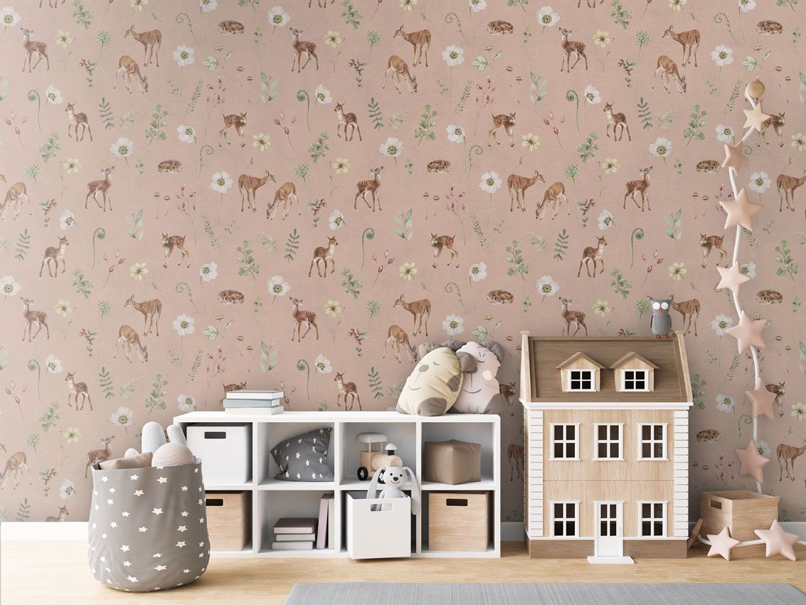 Dancing Deer - Pink - Le Petit Marché Home Furniture