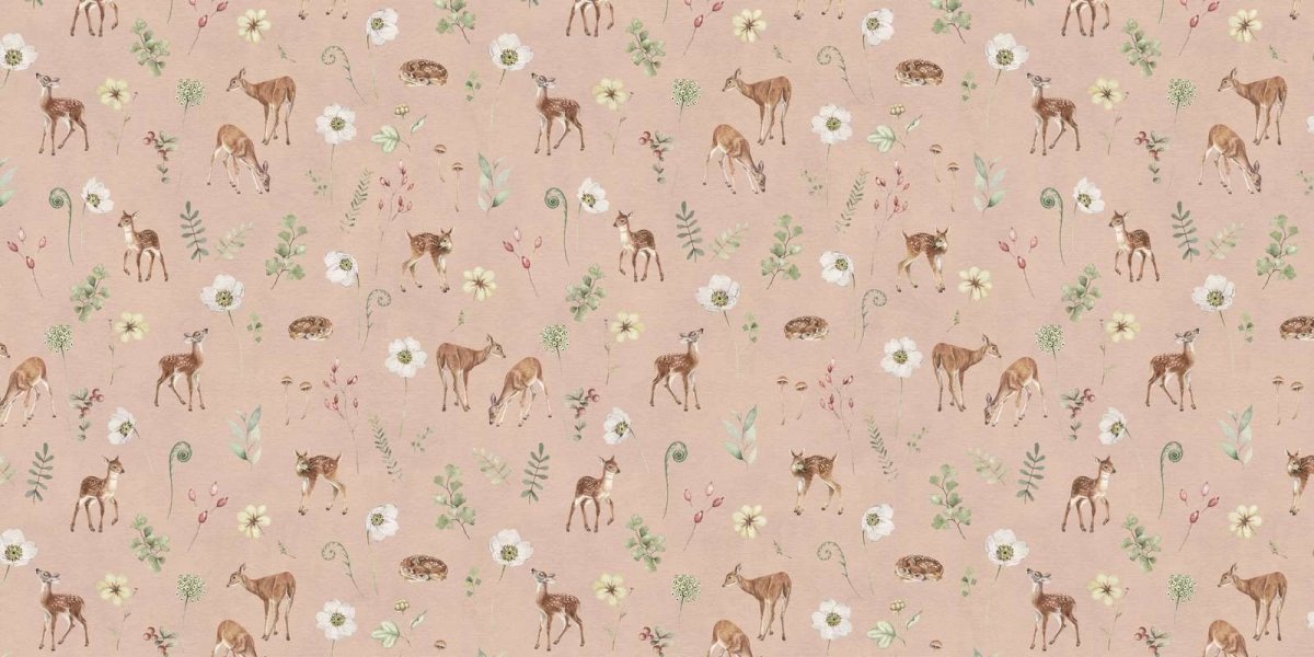 Dancing Deer - Pink - Le Petit Marché Home Furniture