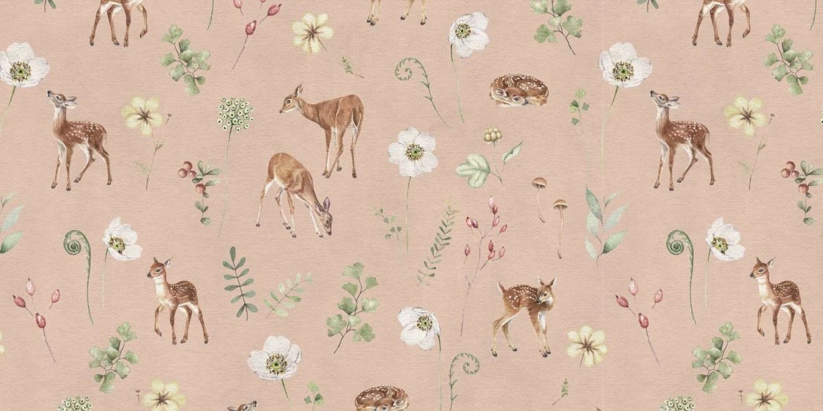 Dancing Deer - Pink - Le Petit Marché Home Furniture