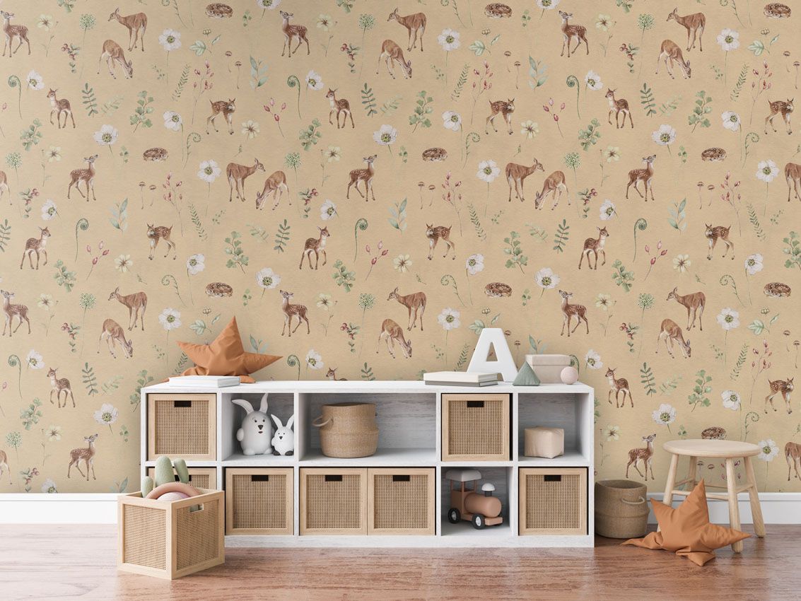 Dancing Deer - Yellow - Le Petit Marché Home Furniture