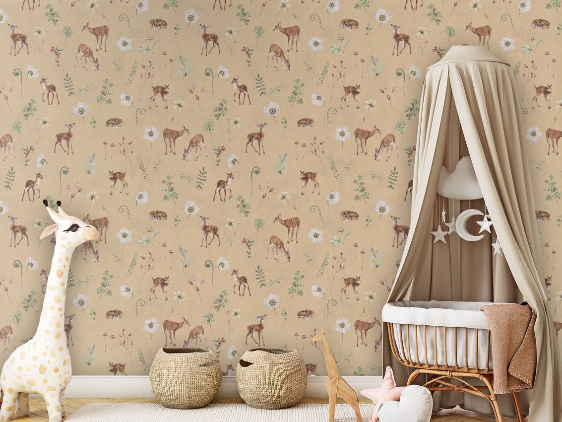 Dancing Deer - Yellow - Le Petit Marché Home Furniture