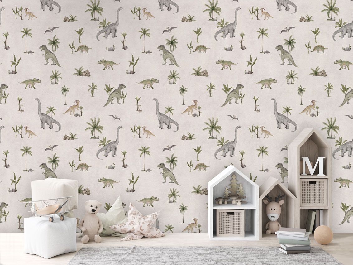 Dashing Dinos - White - Le Petit Marché Home Furniture