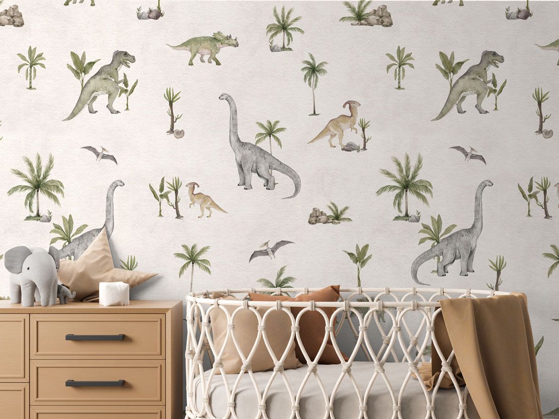 Dashing Dinos - White - Le Petit Marché Home Furniture