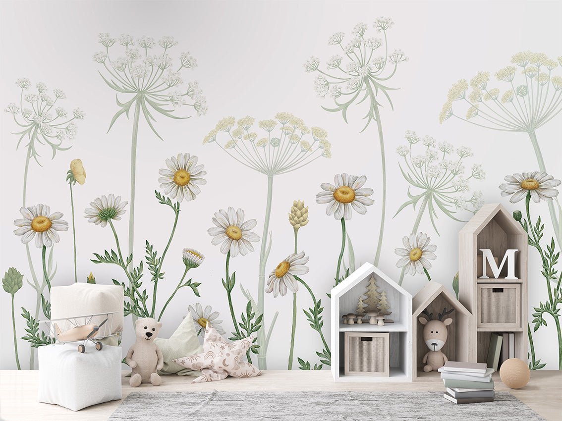 Dazzling Daisies - White - Le Petit Marché Home Furniture