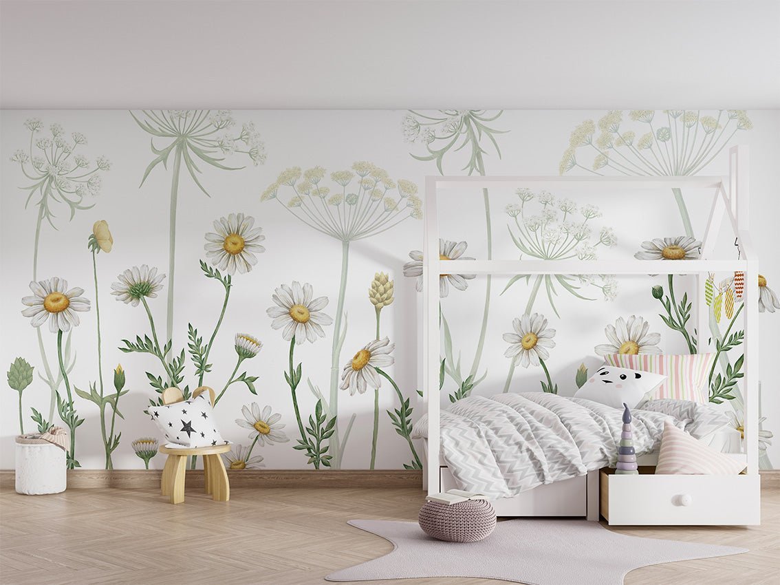 Dazzling Daisies - White - Le Petit Marché Home Furniture