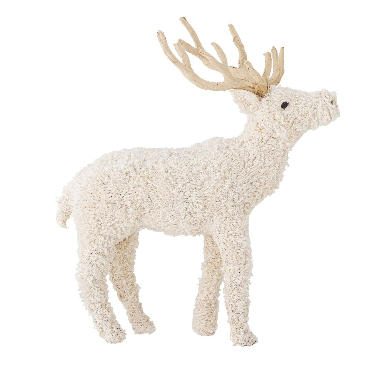 Deco Reindeer Elmo, White, Cotton - Le Petit Marché Home Furniture