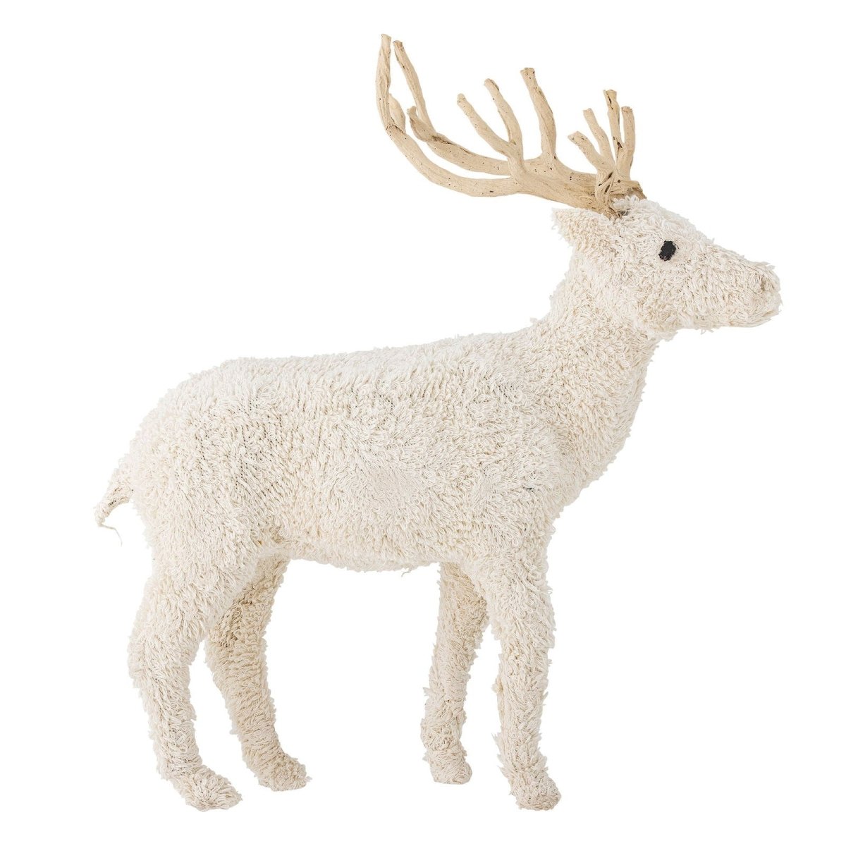 Deco Reindeer Elmo, White, Cotton - Le Petit Marché Home Furniture