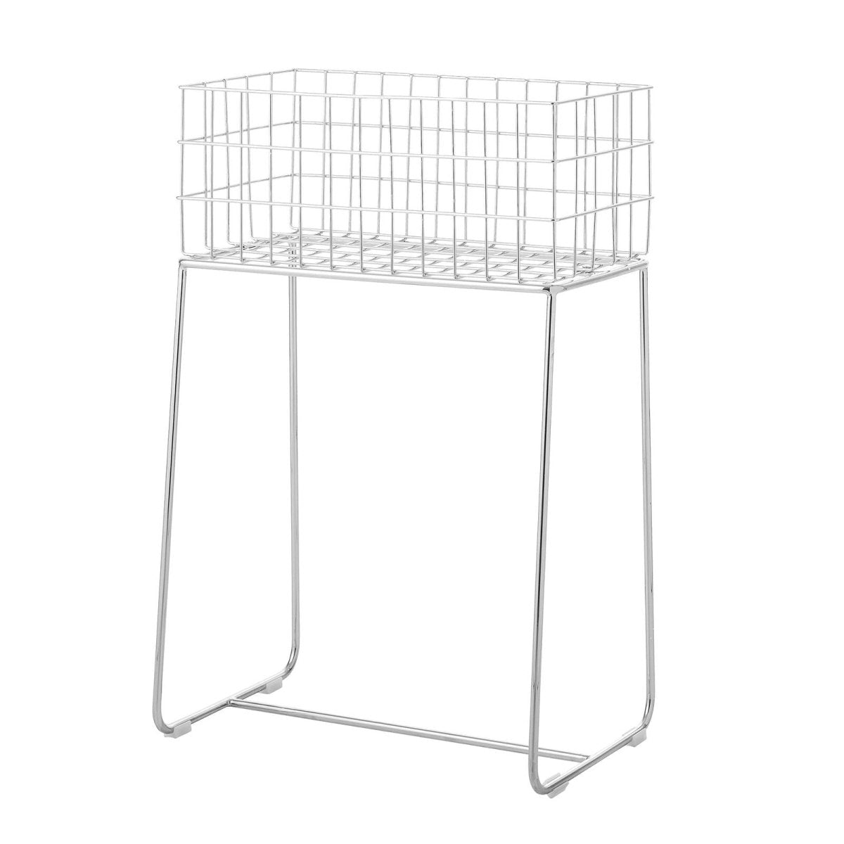 Deer Storage Basket, Silver, Metal - Le Petit Marché Home Furniture