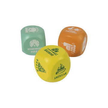 Dice "What to Eat", Set of 3 - Le Petit Marché Home Furniture