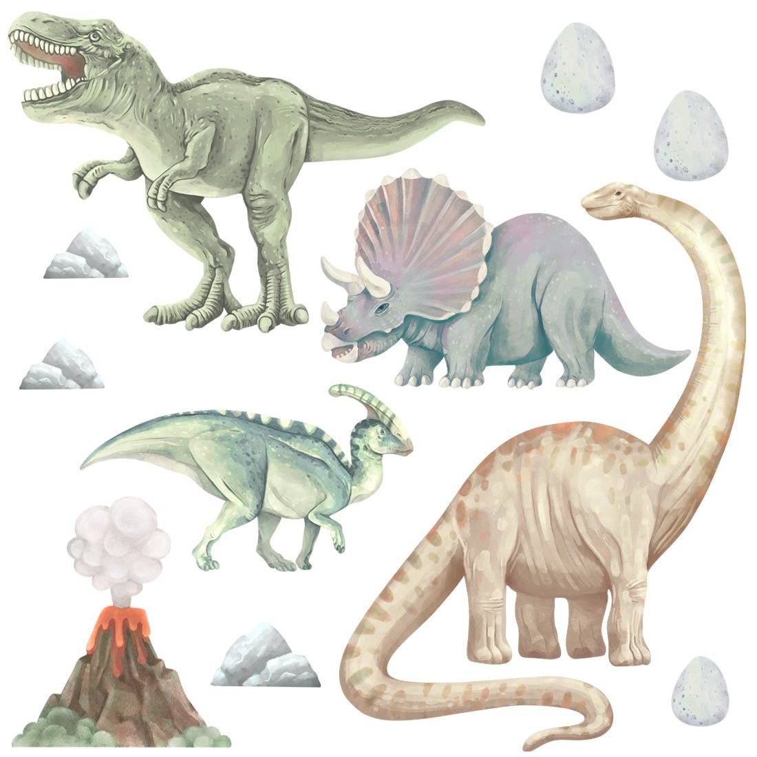 Dinosaur I, Wall Stickers - Le Petit Marché Home Furniture