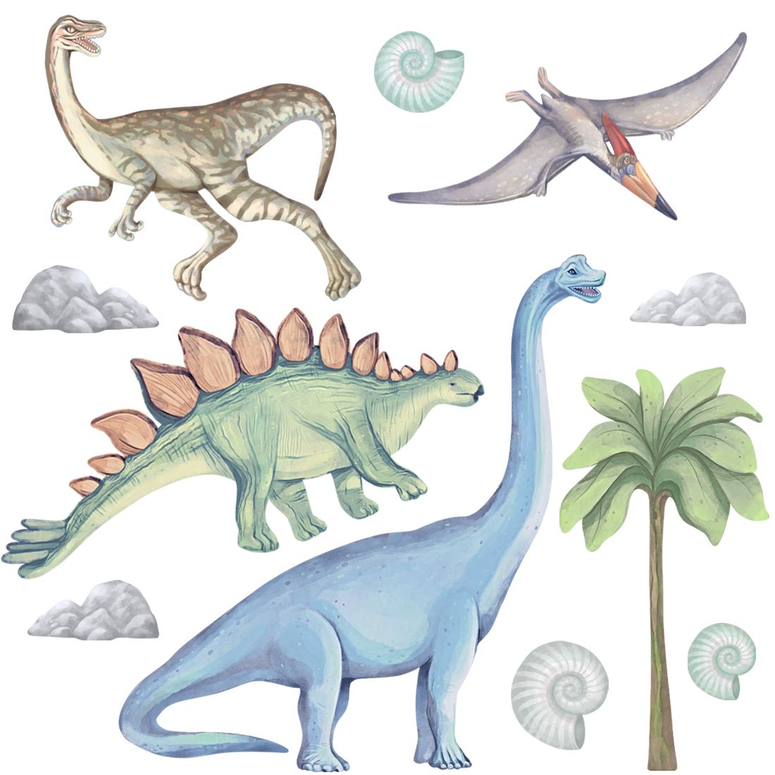 Dinosaur II, Wall Stickers - Le Petit Marché Home Furniture