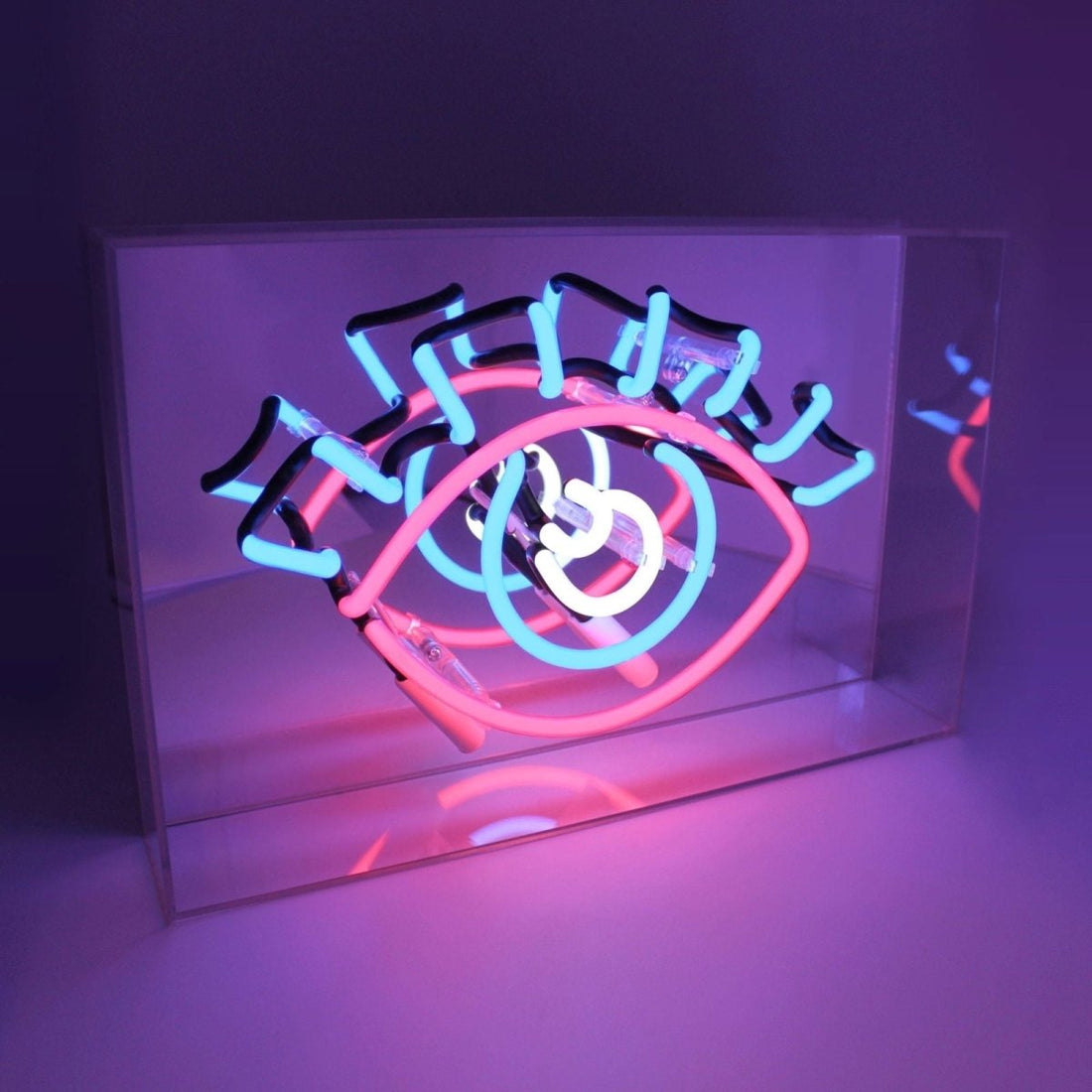 'EYE' Glass Neon Sign - Le Petit Marché Home Furniture