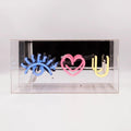 'Eye Love You' Glass Neon Sign - Le Petit Marché Home Furniture