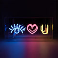 'Eye Love You' Glass Neon Sign - Le Petit Marché Home Furniture