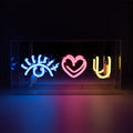 'Eye Love You' Glass Neon Sign - Le Petit Marché Home Furniture