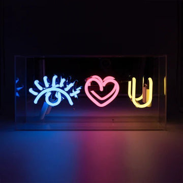 'Eye Love You' Glass Neon Sign - Le Petit Marché Home Furniture